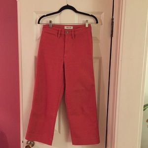 Madewell Slim Emmett Wide-Leg Crop Pants